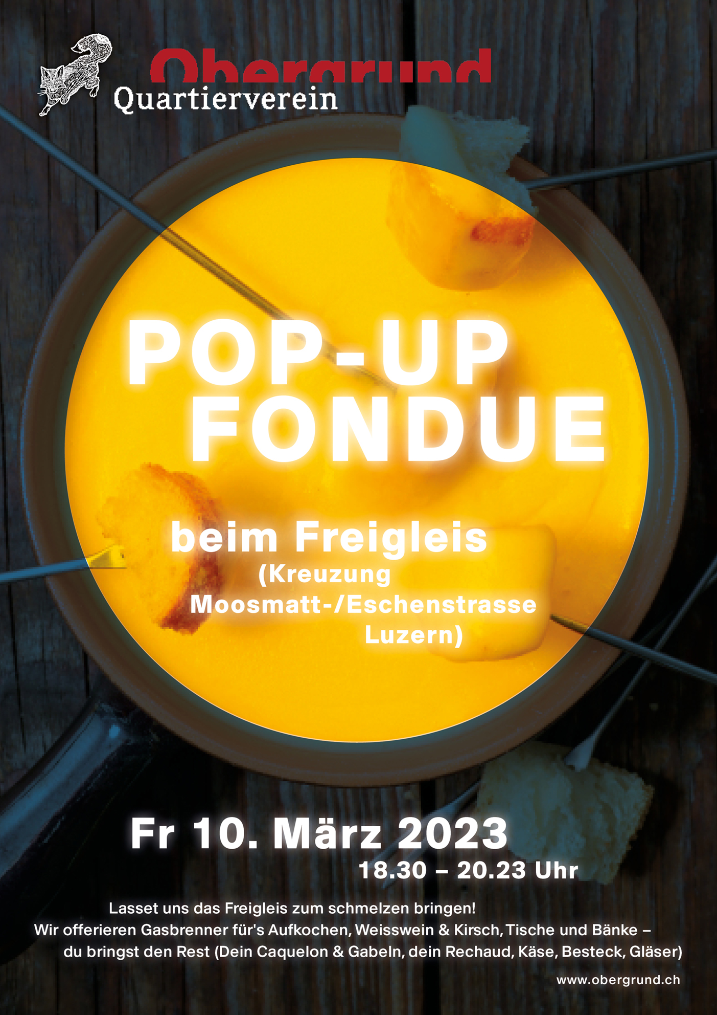 Obergrund Pop-Up-Fondue